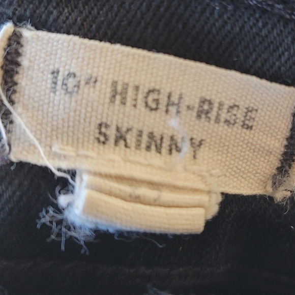 Madewell $129 Black 10" Highrise Skinny Jeans 27 - Picture 4 of 12